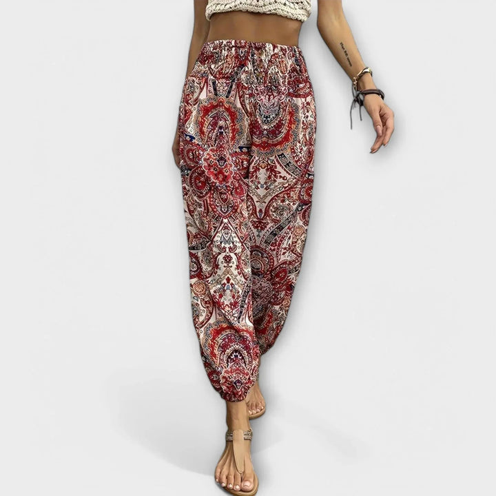 Scarlett - Pants with Ethnic Graphic - Sarah and Emma Portland