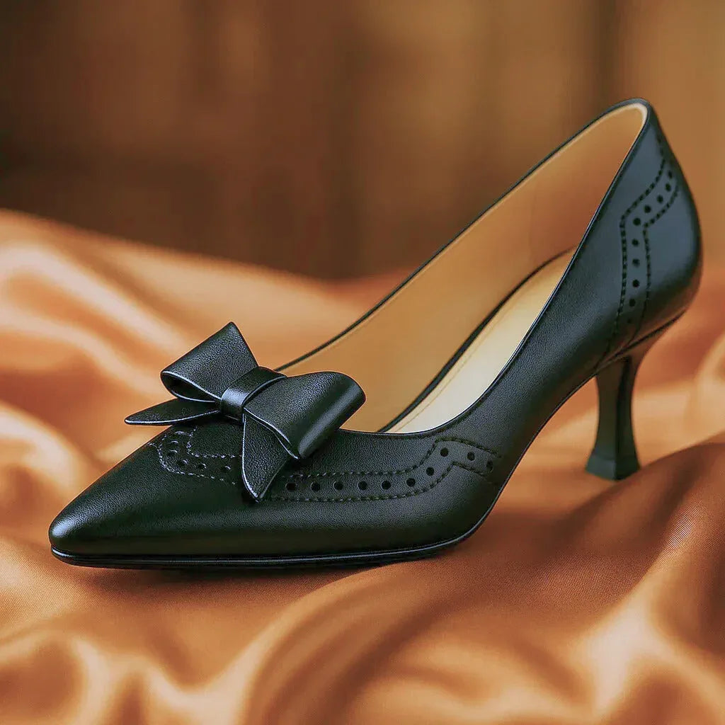 MELENA BOW HEELS - Sarah and Emma Portland