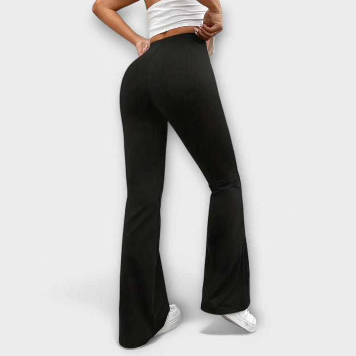 Serena - Relaxed Pants with Flared Leg - Sarah and Emma Portland