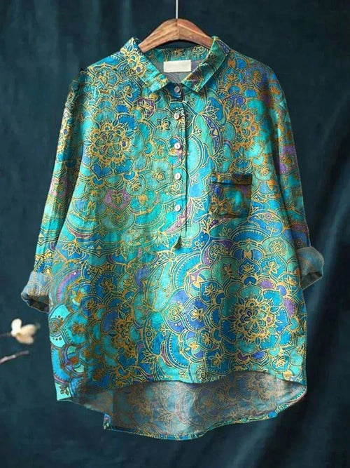 Amelia | Mandala Print Shirt - Sarah and Emma Portland