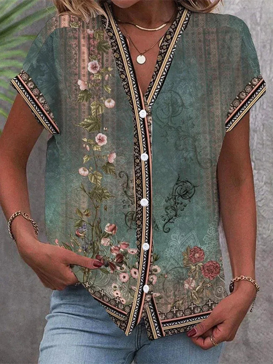 Braila | Watercolor Petal Blouse - Sarah and Emma Portland