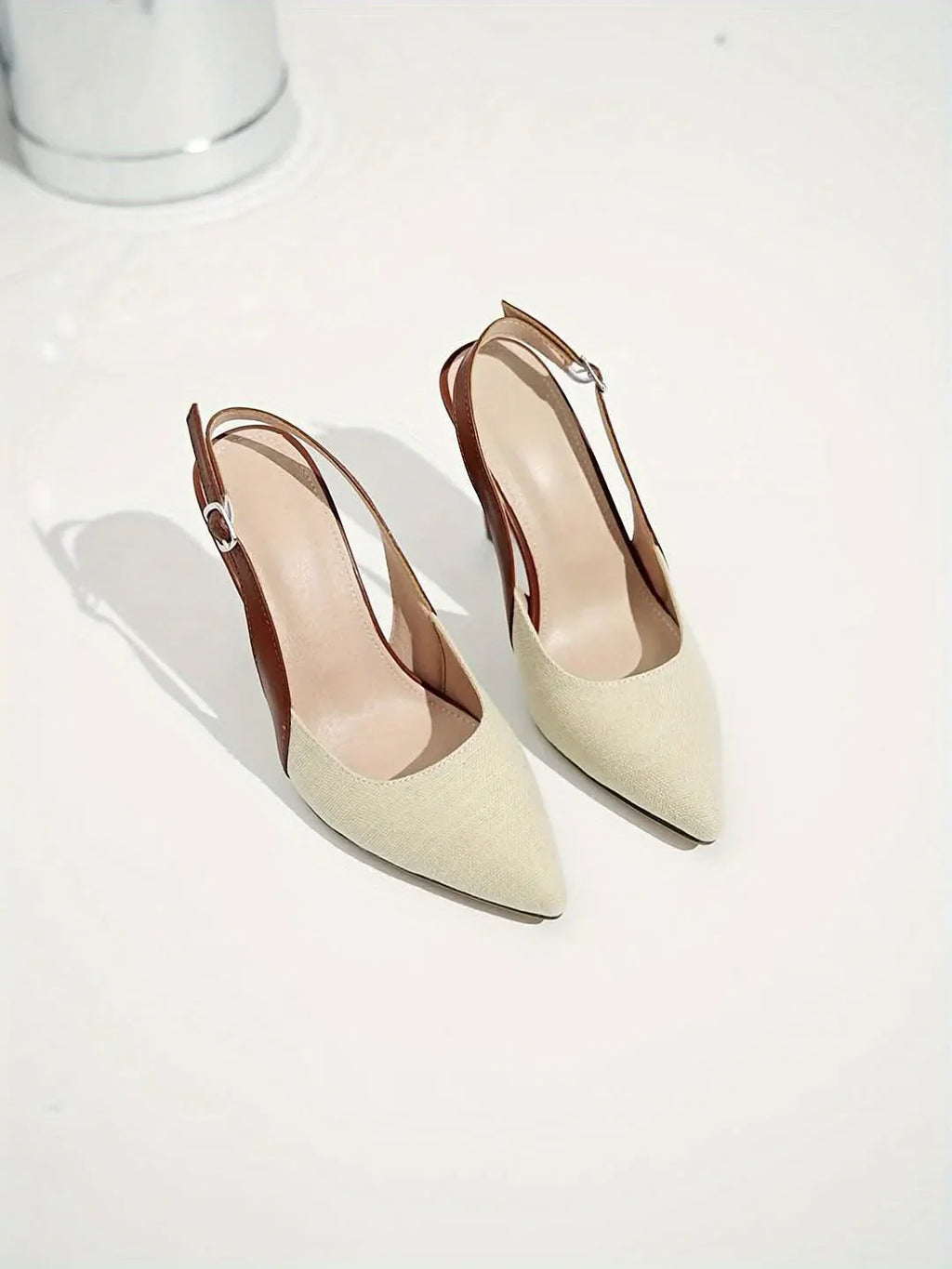 Amélie | Contrast Slingback Heels