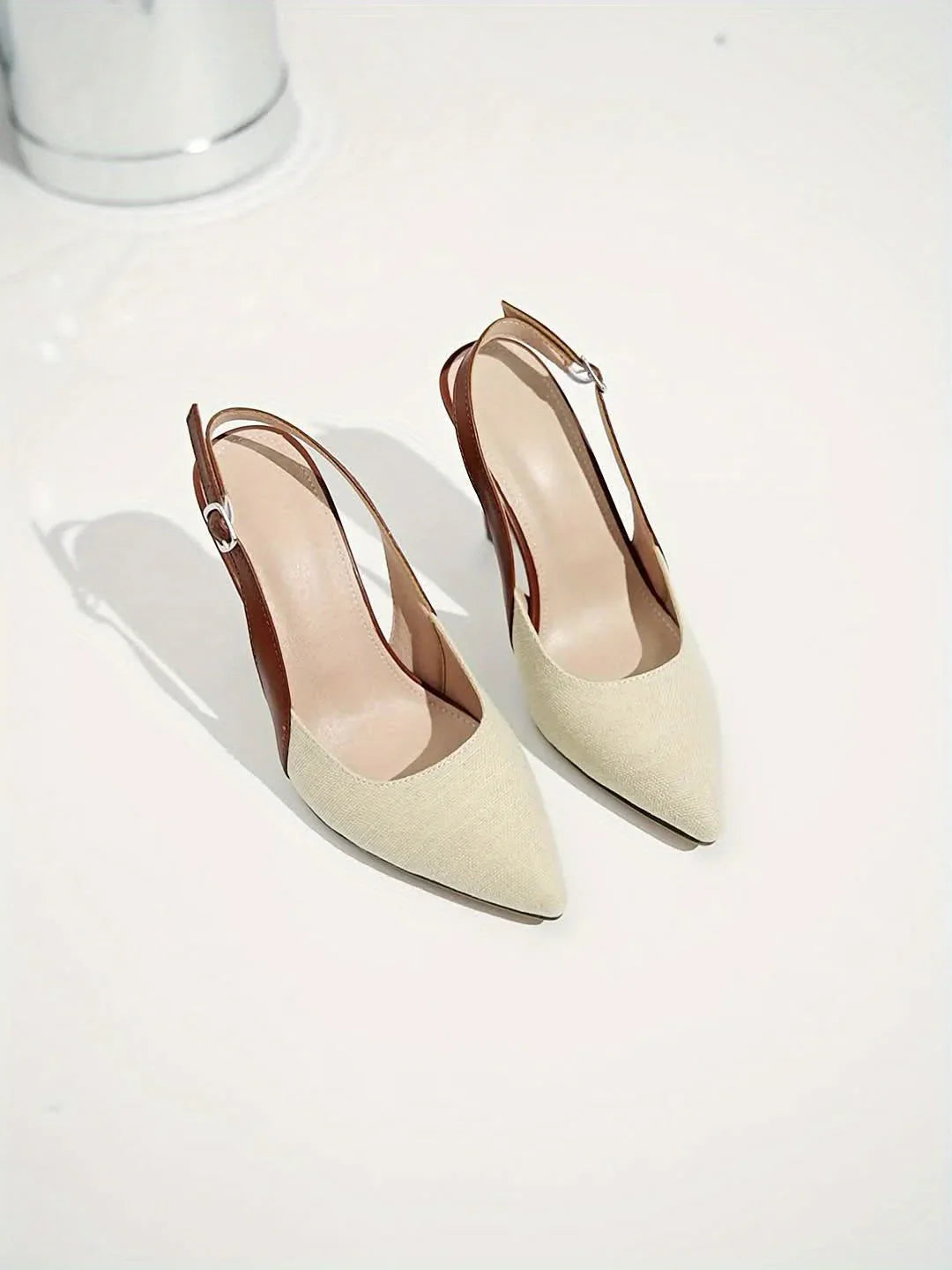 Amélie | Contrast Slingback Heels