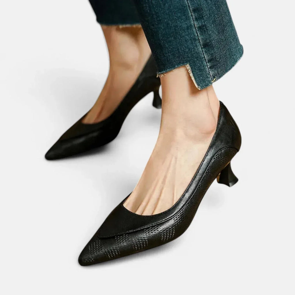 Amara Leather Heels - Sarah and Emma Portland