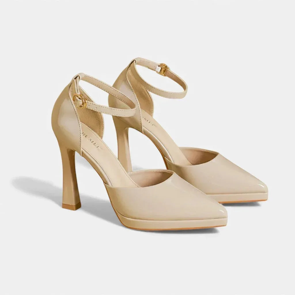 Evette Leather Heels - Sarah and Emma Portland
