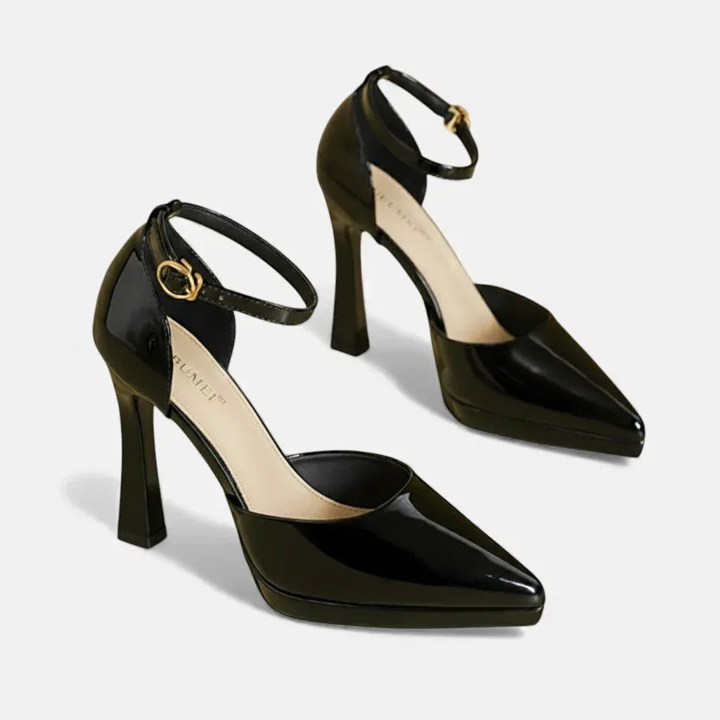 Evette Leather Heels - Sarah and Emma Portland