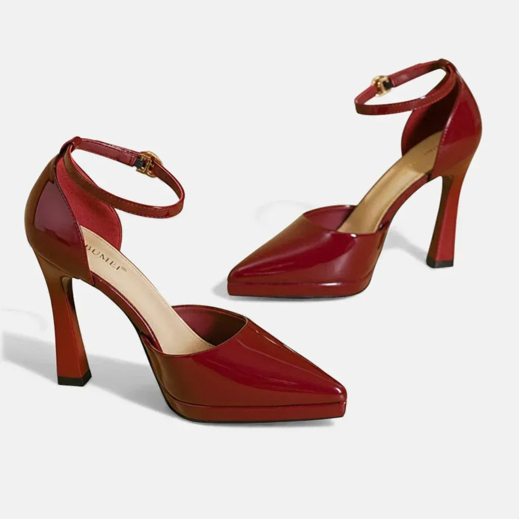 Evette Leather Heels - Sarah and Emma Portland