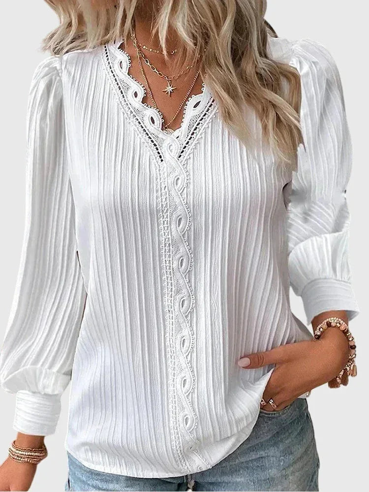 Andrea™ | Elegant Pullover Blouse - Sarah and Emma Portland
