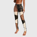 Calliope - Tube Pants with Color Block Pattern - Sarah and Emma Portland