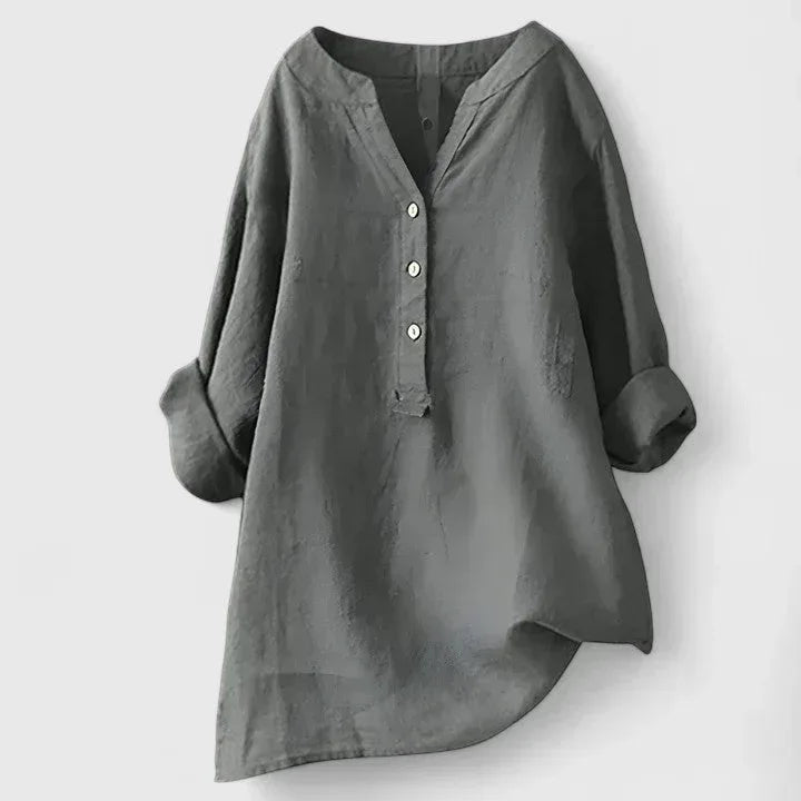 Larienne | Elegant Button-Front Shirt - Sarah and Emma Portland