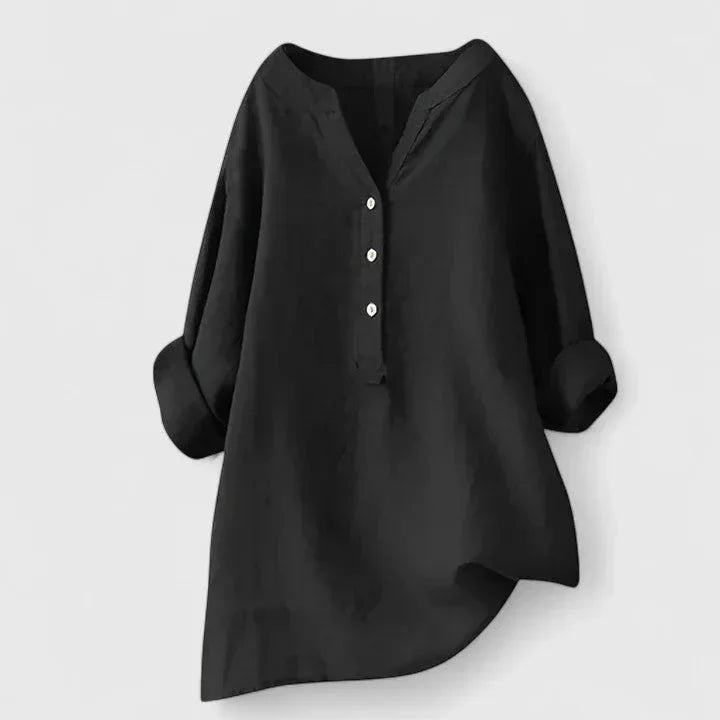 Larienne | Elegant Button-Front Shirt - Sarah and Emma Portland