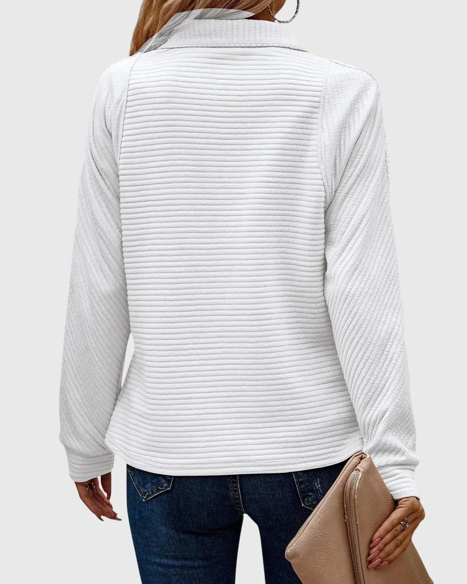 Abigail™ | Elegant Sweater with Zipper - Sarah and Emma Portland