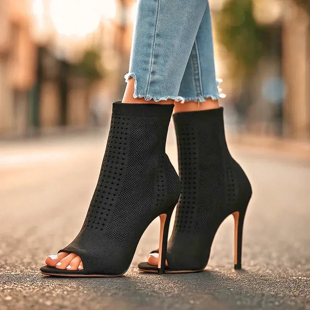 AMENA KNIT HEELS - Sarah and Emma Portland