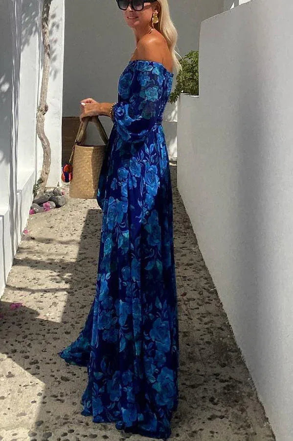 Francesca™  | Long dress with floral print