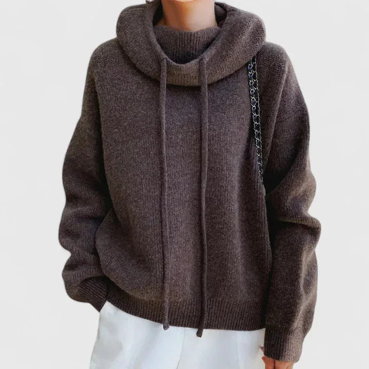 Leonie | Cozy Knit Hoodie - Sarah and Emma Portland