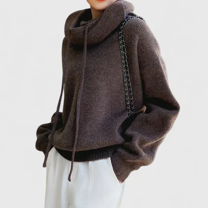Leonie | Cozy Knit Hoodie - Sarah and Emma Portland