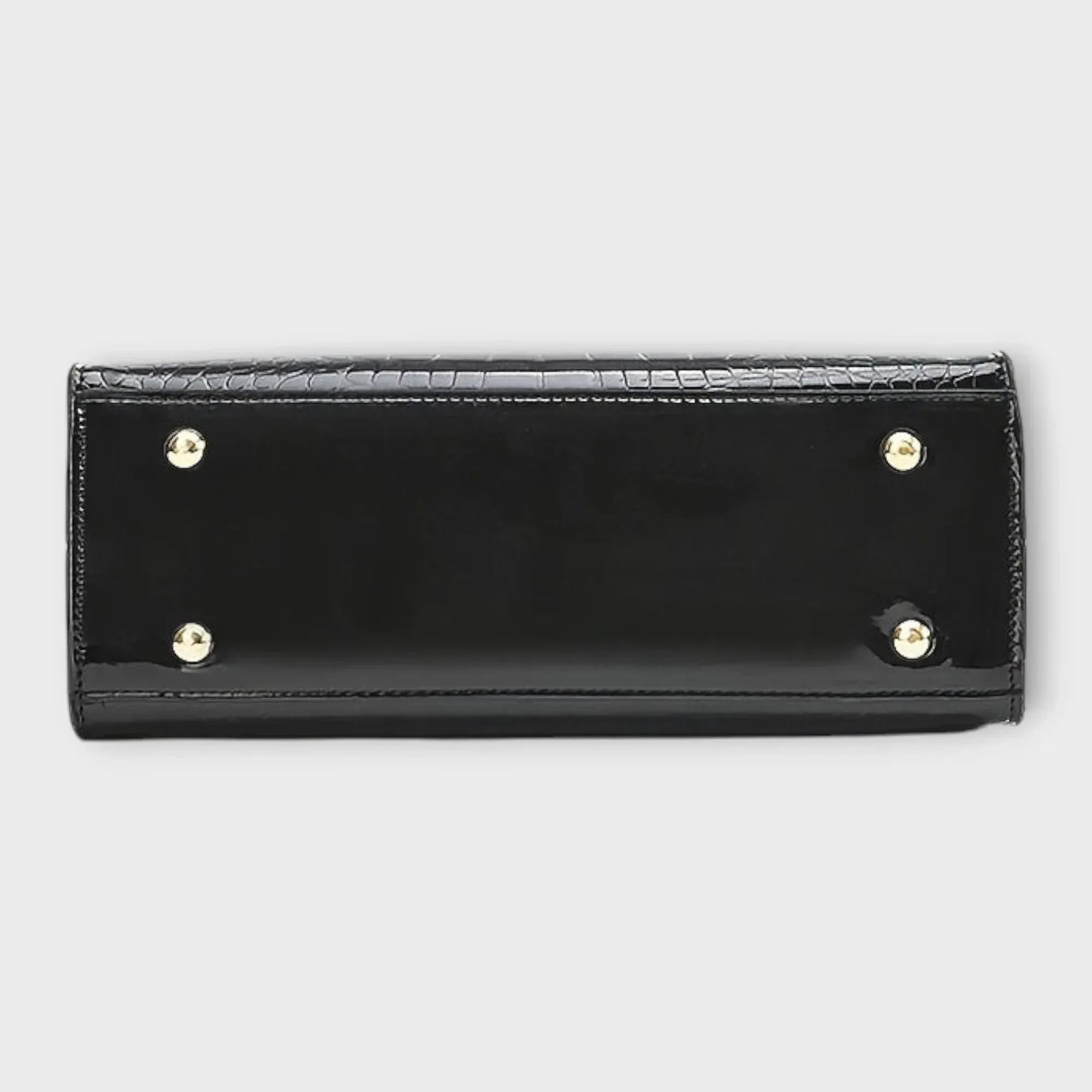 Madison - Glossy Crocodile Pattern Handbag - Sarah and Emma Portland