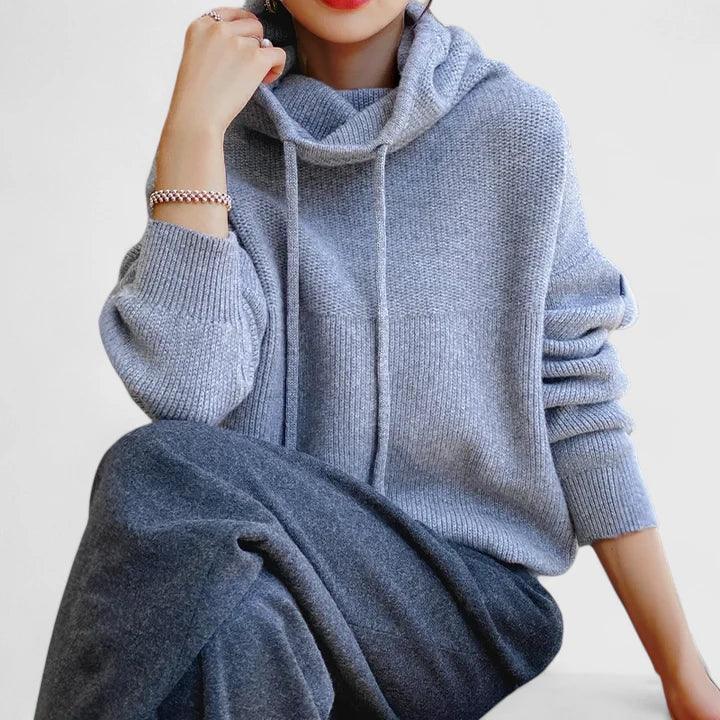 Leonie | Cozy Knit Hoodie - Sarah and Emma Portland