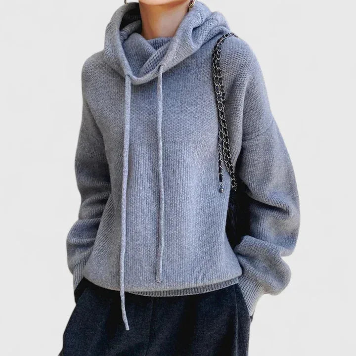 Leonie | Cozy Knit Hoodie - Sarah and Emma Portland