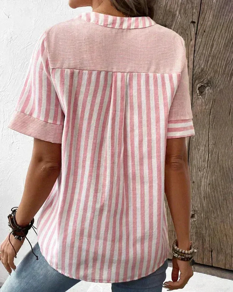 Lila | Soft Striped Blouse - Sarah and Emma Portland