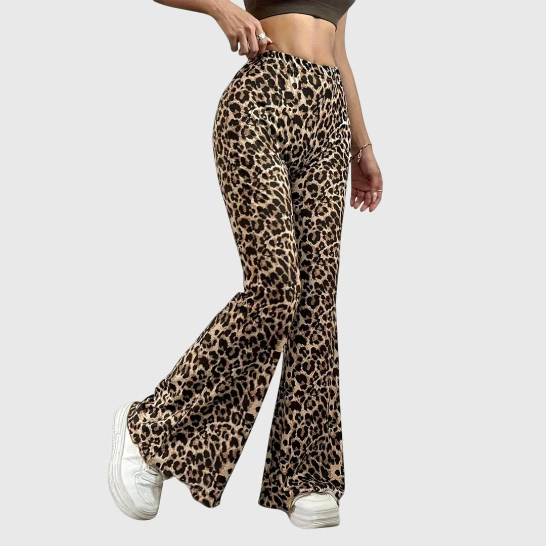 Leopard Bootcut Pants - Sarah and Emma Portland