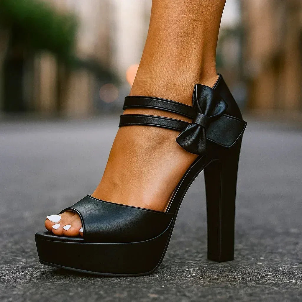 BELLA BOW STILETTOS - Sarah and Emma Portland