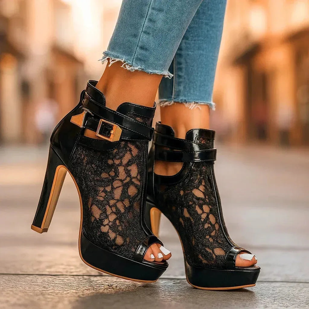 LILIANA LACE HEELS - Sarah and Emma Portland