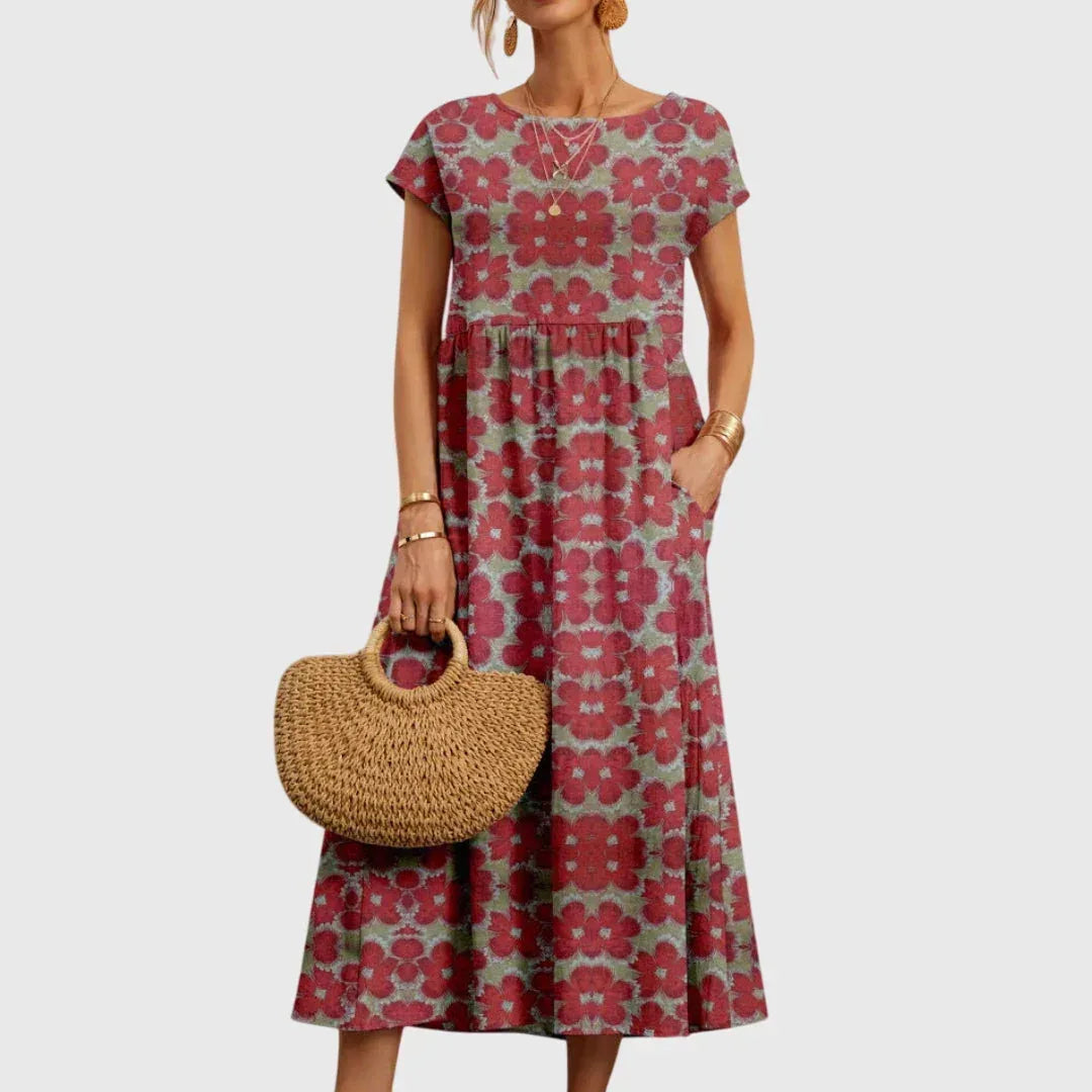 Bianca | Chic Floral Dress - Sarah and Emma Portland