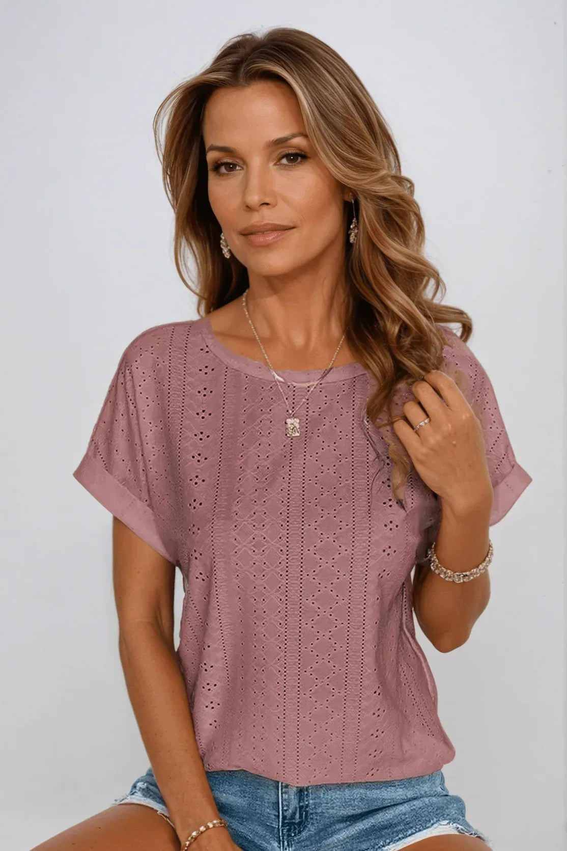 Liamo | Oceanview Eyelet Top - Sarah and Emma Portland