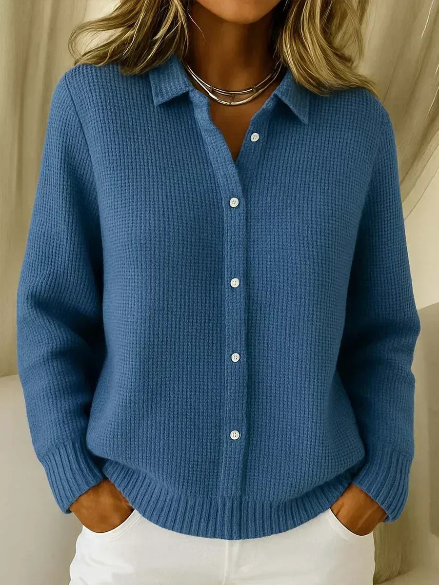 Katrina – Textured Knit Button Cardigan - Sarah and Emma Portland