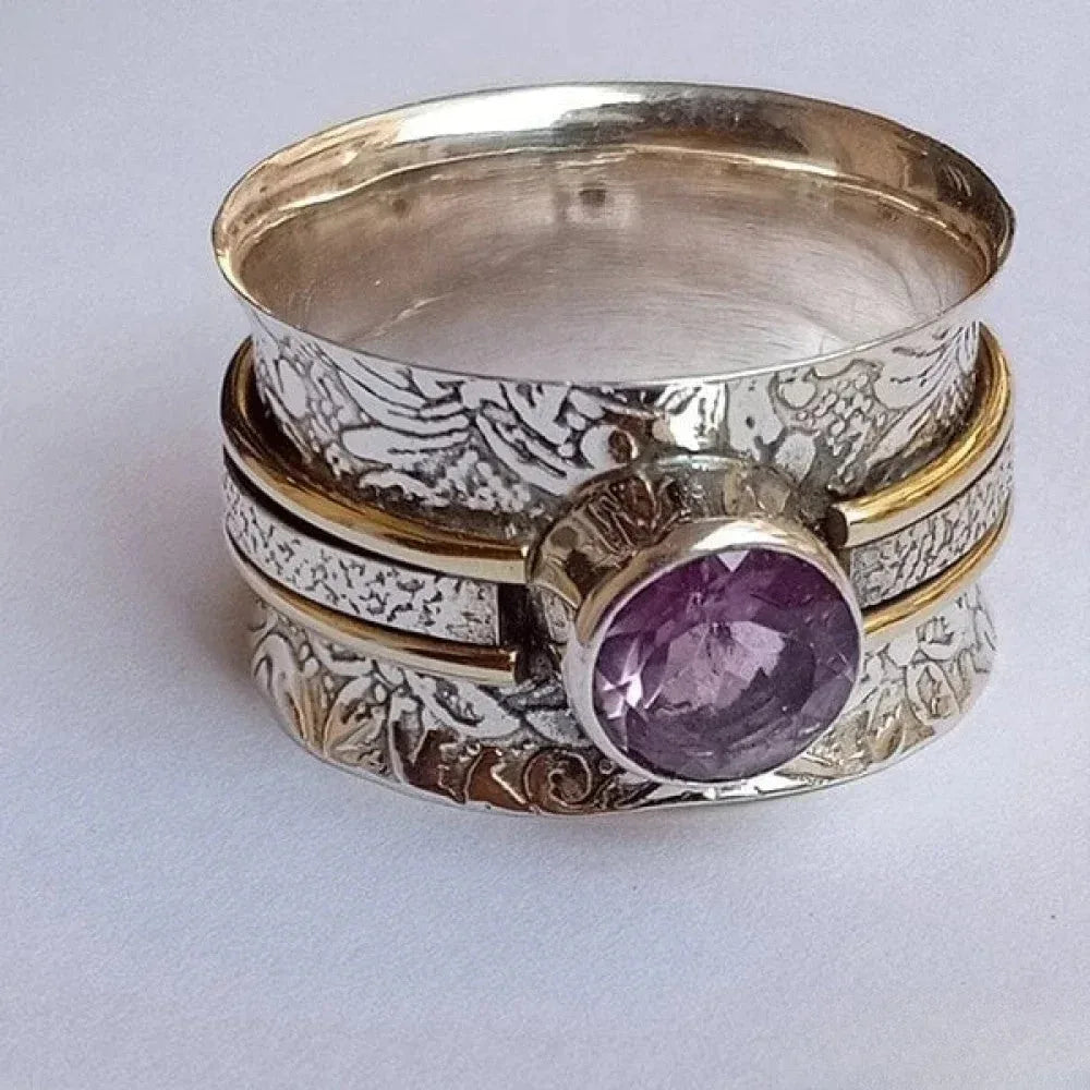 Bohemian Crystal Meditation Ring - Sarah and Emma Portland