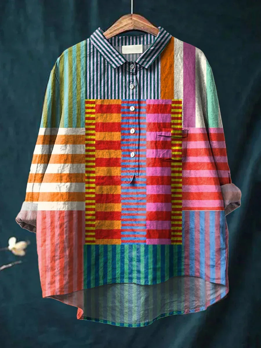 Isla | Color Block Stripe Shirt - Sarah and Emma Portland