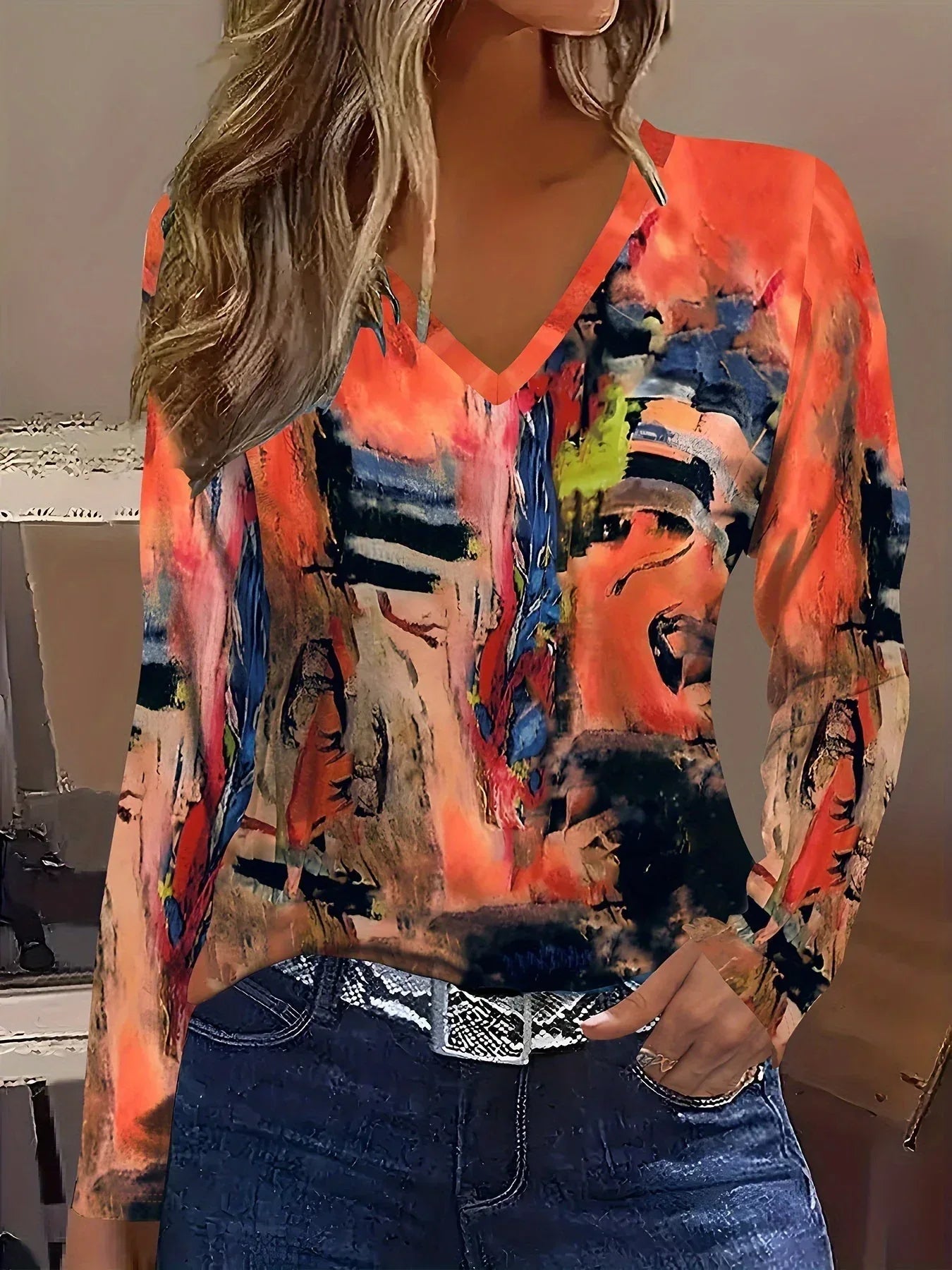 Fallon | Abstract Art T-Shirt - Sarah and Emma Portland