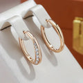 Elegant Golden Hoop Earrings - Sarah and Emma Portland