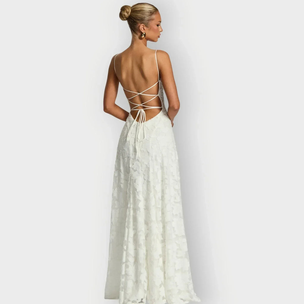 Maevira | Elegant Strapless Floral Evening Velvet Gown - Sarah and Emma Portland