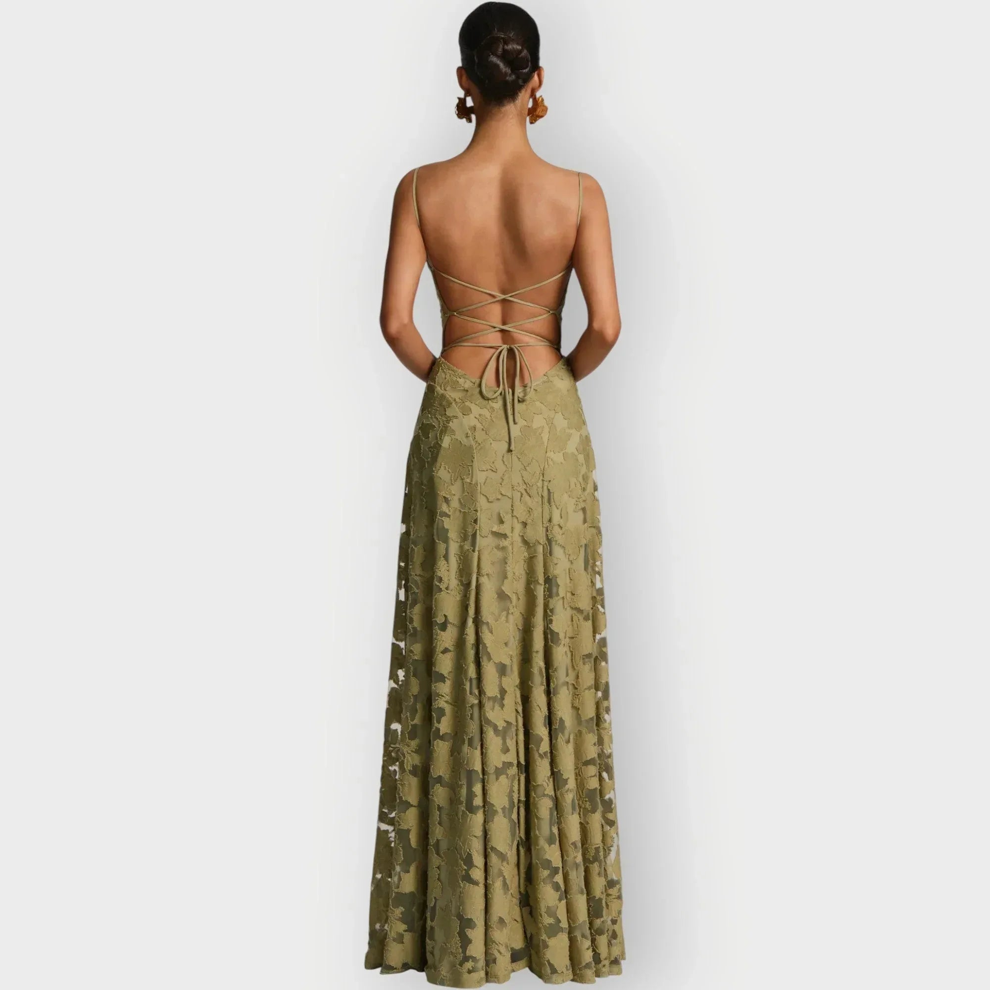 Maevira | Elegant Strapless Floral Evening Velvet Gown - Sarah and Emma Portland