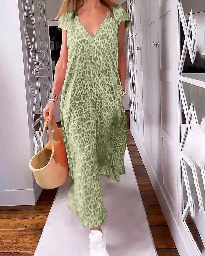 Glaiza | V-Neck Maxi Dress - Sarah and Emma Portland