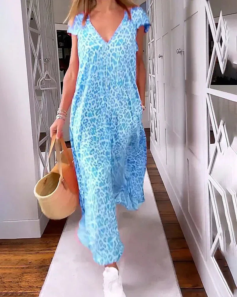 Glaiza | V-Neck Maxi Dress - Sarah and Emma Portland