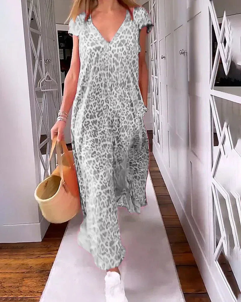 Glaiza | V-Neck Maxi Dress - Sarah and Emma Portland
