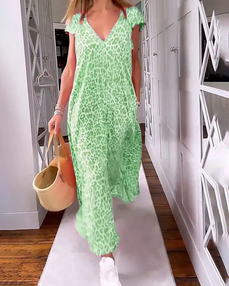 Glaiza | V-Neck Maxi Dress - Sarah and Emma Portland