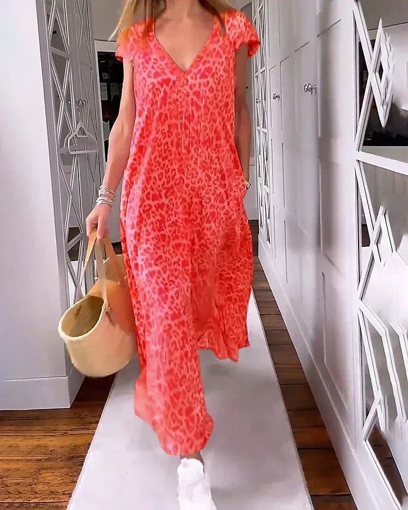 Glaiza | V-Neck Maxi Dress - Sarah and Emma Portland