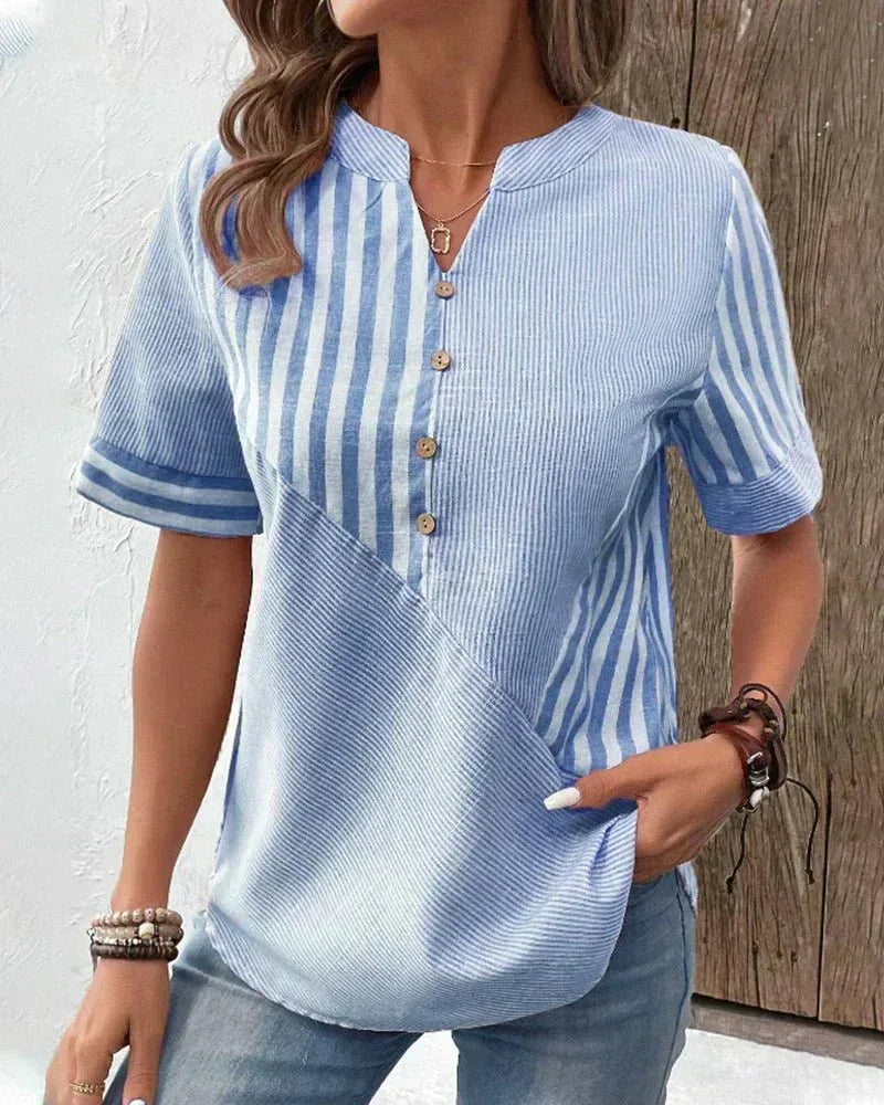 Lila | Soft Striped Blouse - Sarah and Emma Portland