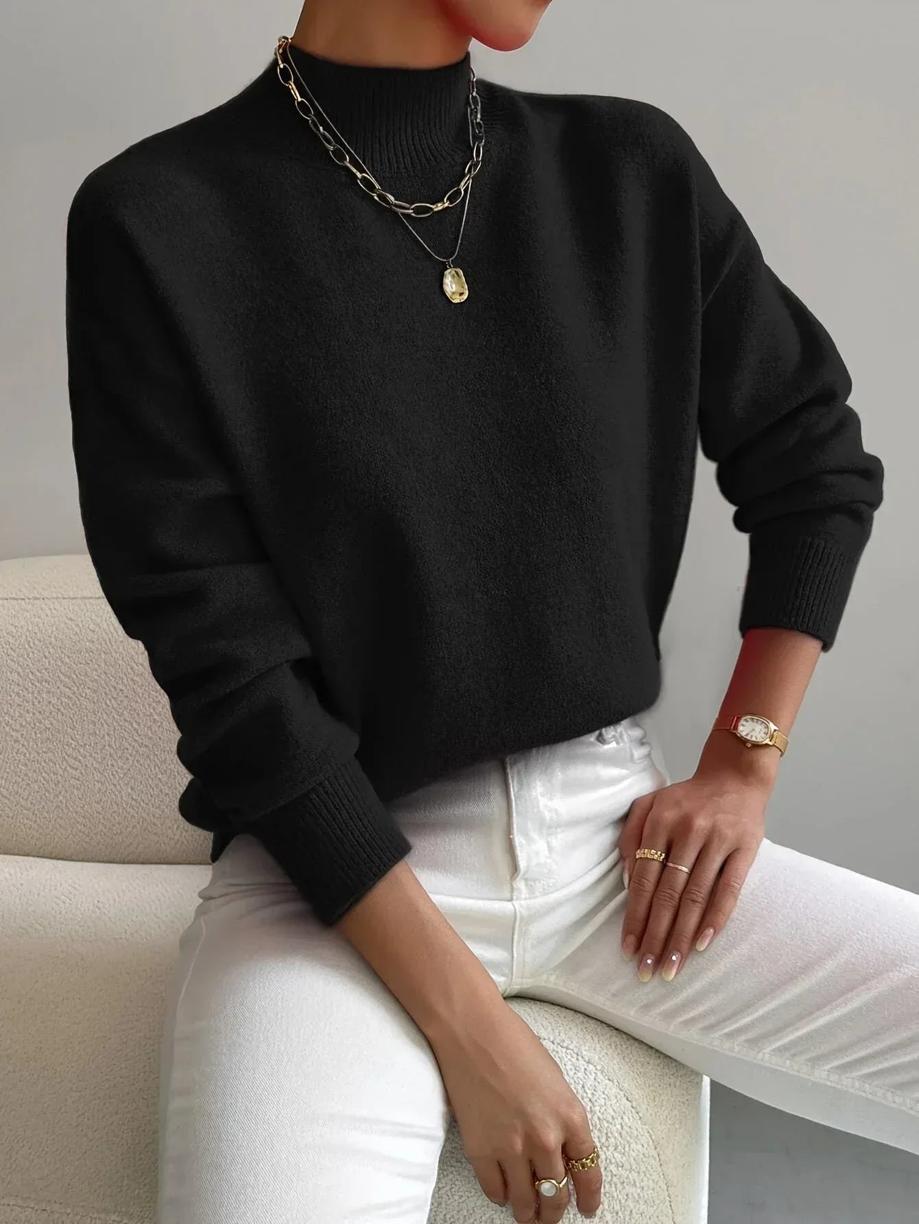 Marie - Windsor Knit Jumper - Sarah and Emma Portland