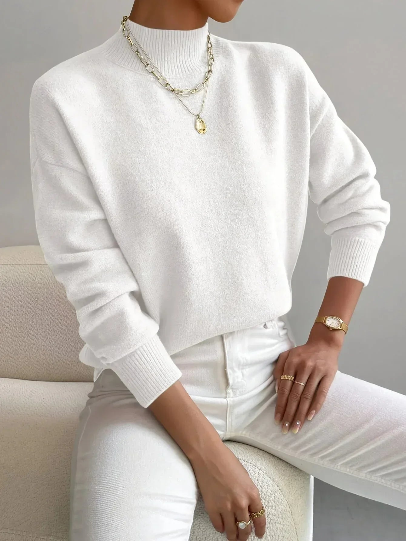 Marie - Windsor Knit Jumper - Sarah and Emma Portland
