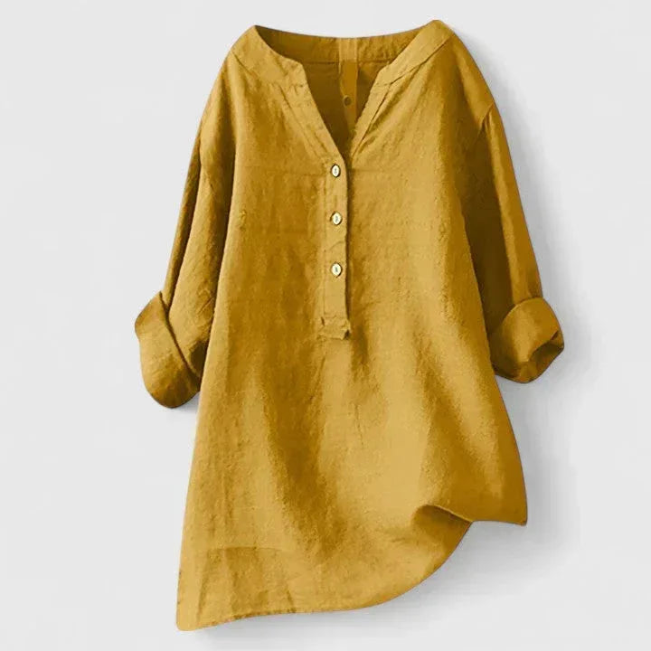 Larienne | Elegant Button-Front Shirt - Sarah and Emma Portland
