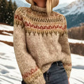Ingrid – Warm Winter Sweater with Nordic Pattern - Sarah and Emma Portland