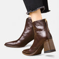 Claudia | Luxury Ankle Boots with Mid Heel - Sarah and Emma Portland